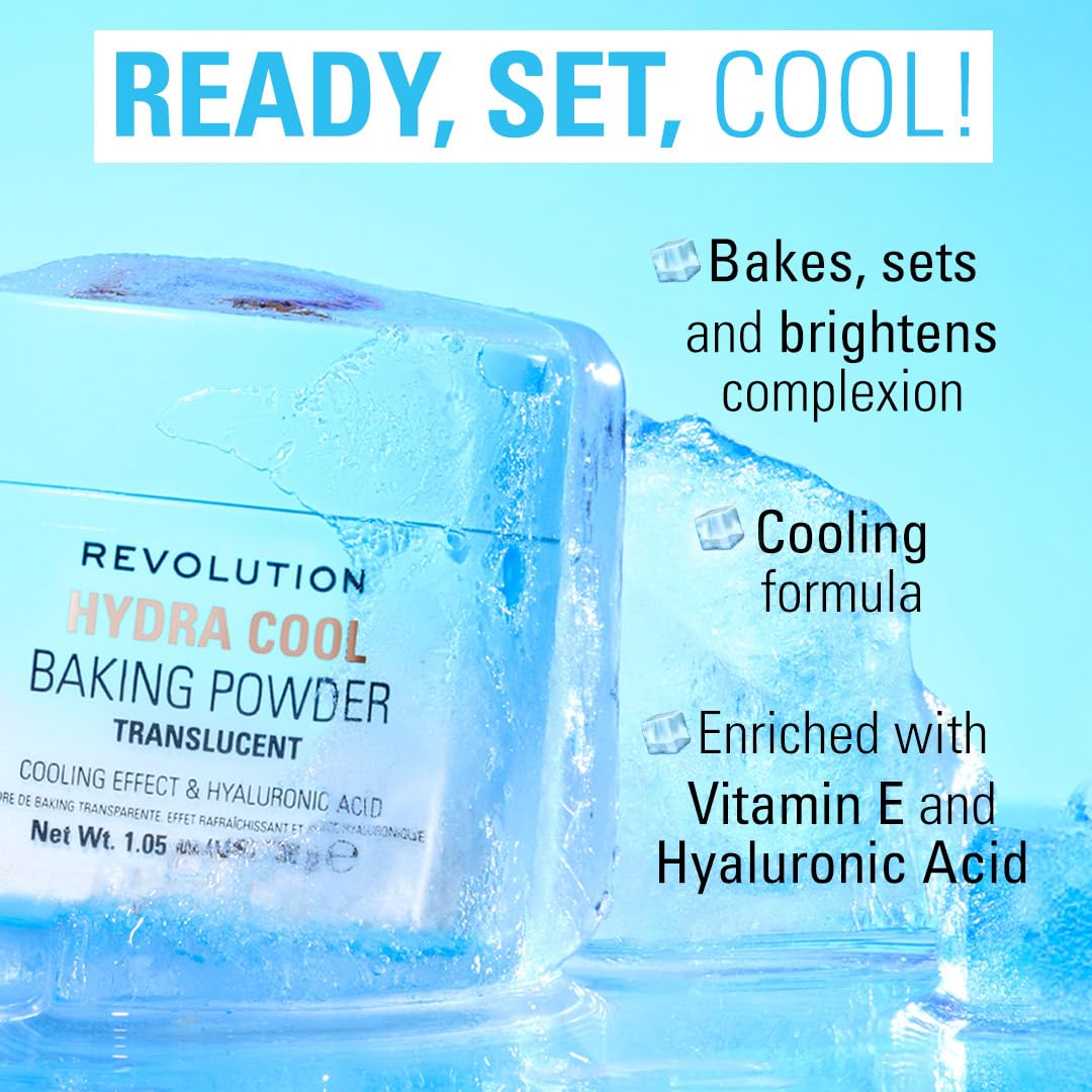 Revolution Beauty London powder on brush ready to set makeup for long wear