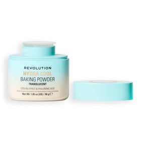 Revolution Beauty London front packaging showing compact jar and label benefit