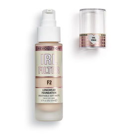 Revolution Beauty London close-up of pump and label for precise controlled application