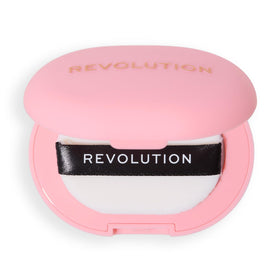 Revolution Powder Pops in a handbag scene, Revolution ideal for touch-ups while out