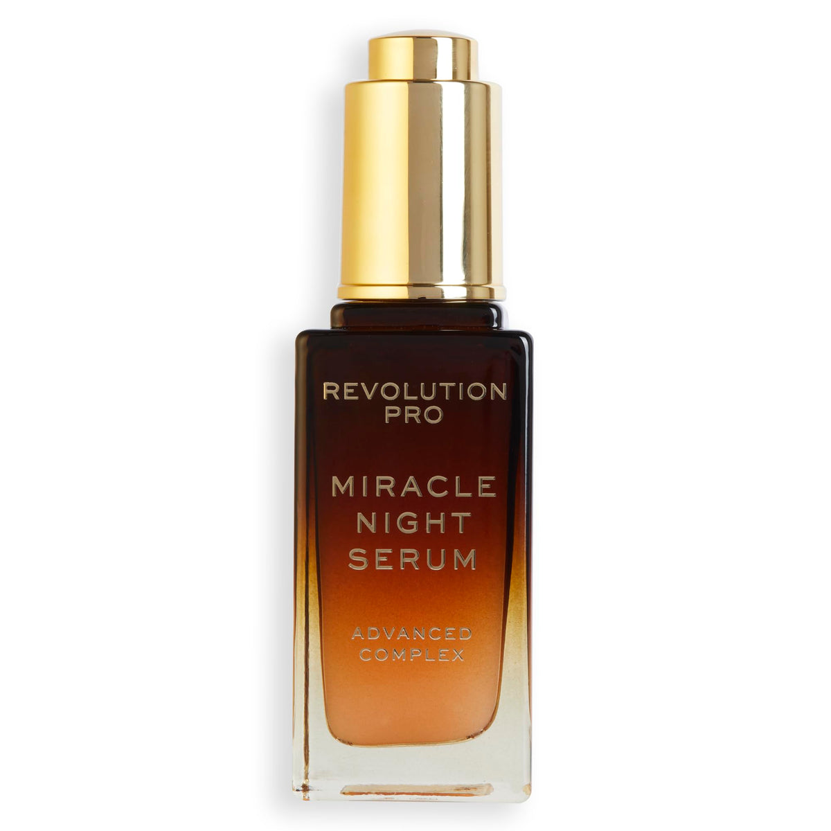 Revolution Pro serum in nighttime skincare setup showing routine-ready benefit