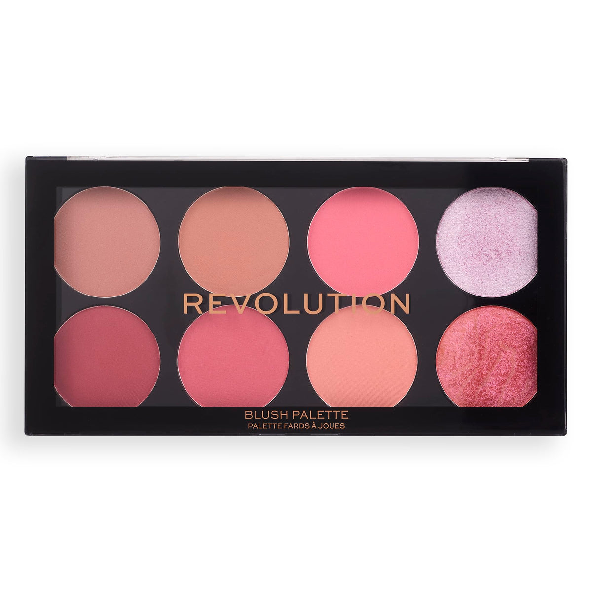 Revolution Beauty London model wearing palette to show natural flush and wearable glow