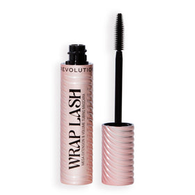 Revolution Beauty London front packaging showing chrome bottle benefit long-wear