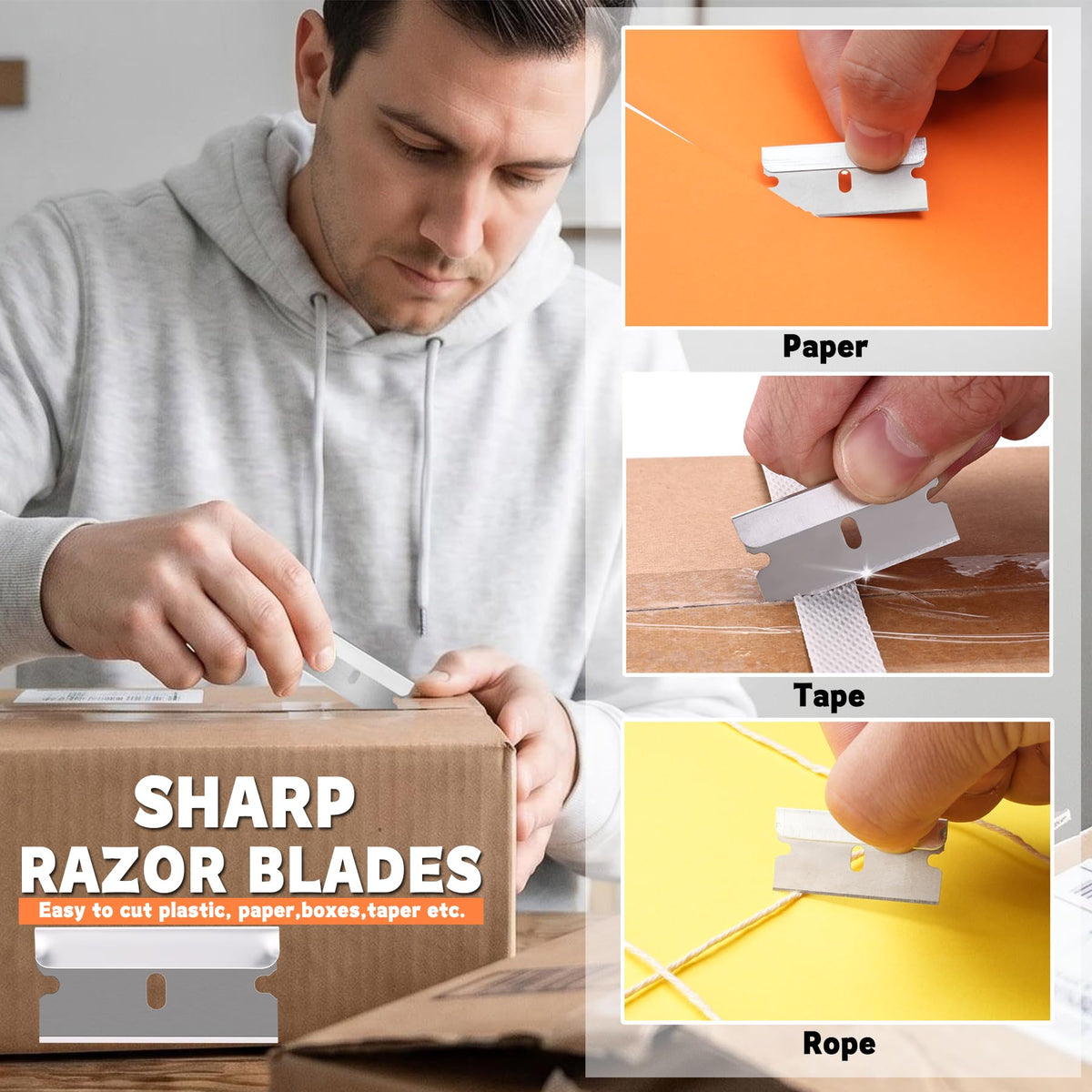 REXBETI blade installed in scraper handle for secure fit