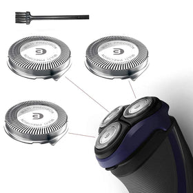 RF RollingFit front packaging showing three replacement heads and box benefits
