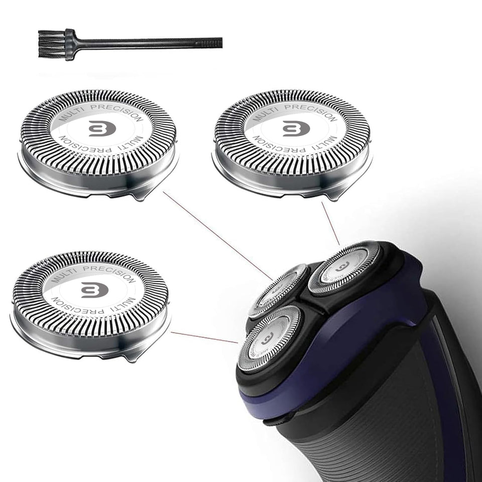 RF RollingFit front packaging showing three replacement heads and box benefits