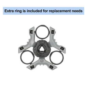 RF RollingFit retaining ring detail highlighting secure fit and stable head alignment on the shaver