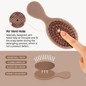 RHOS cushion vent hole close view improving air circulation and gentle brushing