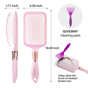 RHOS smoothing curly hair while detangling to reduce frizz and maintain shape