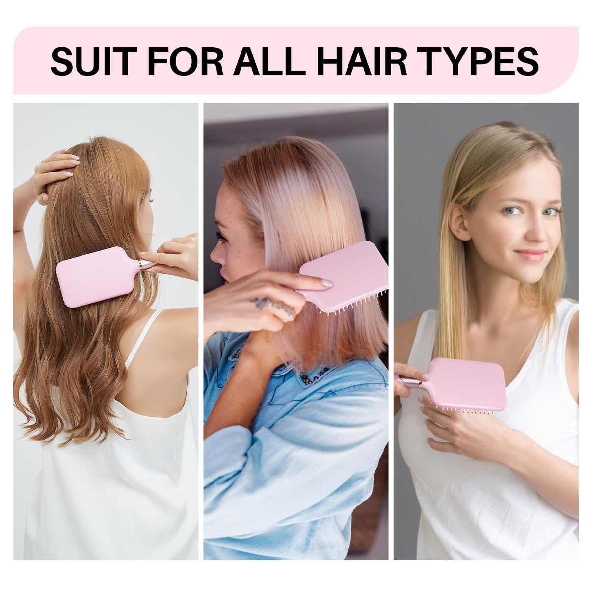 RHOS brush held in hand to show scale and lightweight travel-friendly benefit