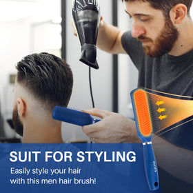 RHOS brush gliding through wet hair to reduce breakage