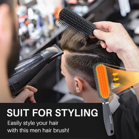 RHOS brush used on wet hair to detangle without stretching strands