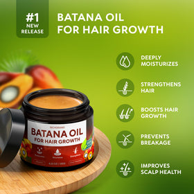 RICHGRAND scalp massage using Batana Oil to soothe and hydrate scalp