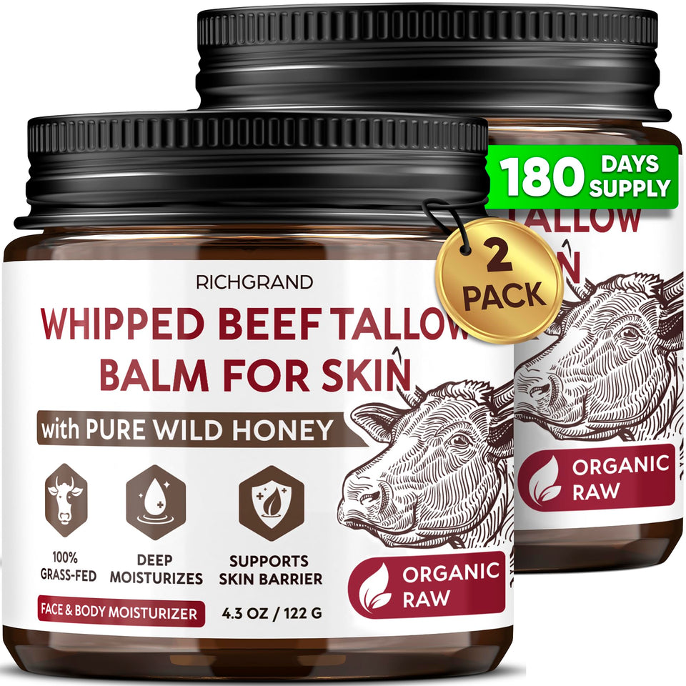 RICHGRAND front view of two jars showing packaging and quantity benefit