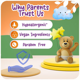 Ricitos de Oro bottle placed in a child bathroom highlighting safe daily use