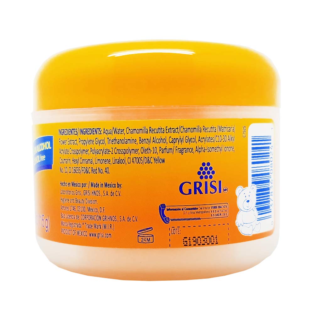 Ricitos de Oro bottle scale and label detail, assures hypoallergenic benefits