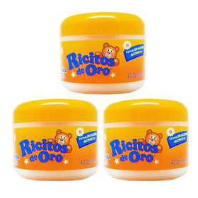 Ricitos de Oro front packaging showing chamomile, communicates gentle hold
