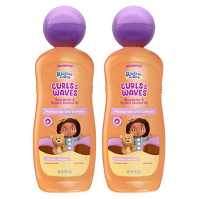 Ricitos de Oro front packaging showing curls-enhancing benefits and child-safe claims