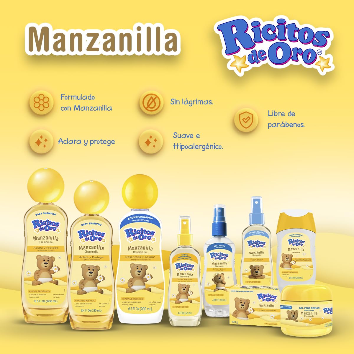Ricitos de Oro pump application on hair strand demonstrating shine and smoother texture