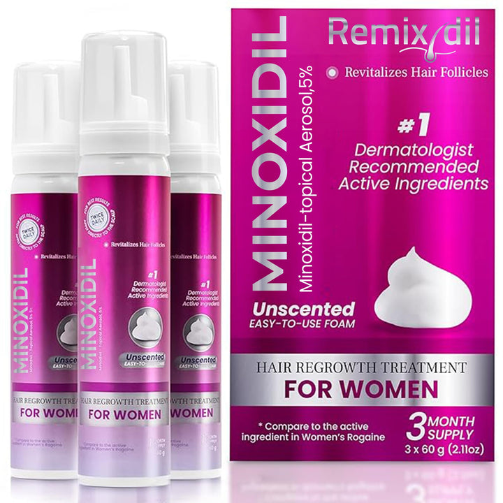Rida Hair Research Institute front packaging showing product and benefit of daily regrowth support