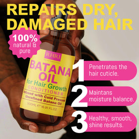 Rida Hair Research Institute product label close-up with ingredient callouts