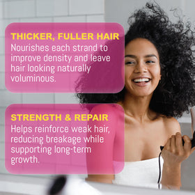Rida Hair Research Institute ingredients list closeup highlighting fatty acids