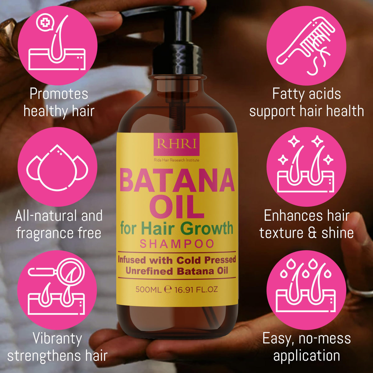 Rida Hair Research Institute creamy batana texture for deep hydration
