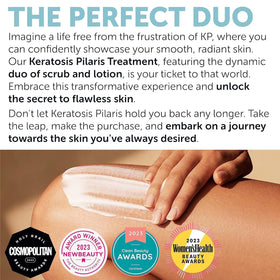 Rida Hair Research Institute bottles held in hands to show size and easy at-home treatment