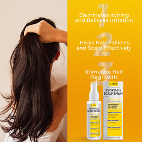 Rida Hair Research Institute used on scalp after shower demonstrating soothing relief