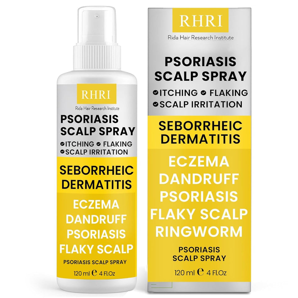 Rida Hair Research Institute front packaging showing product benefit and clear label