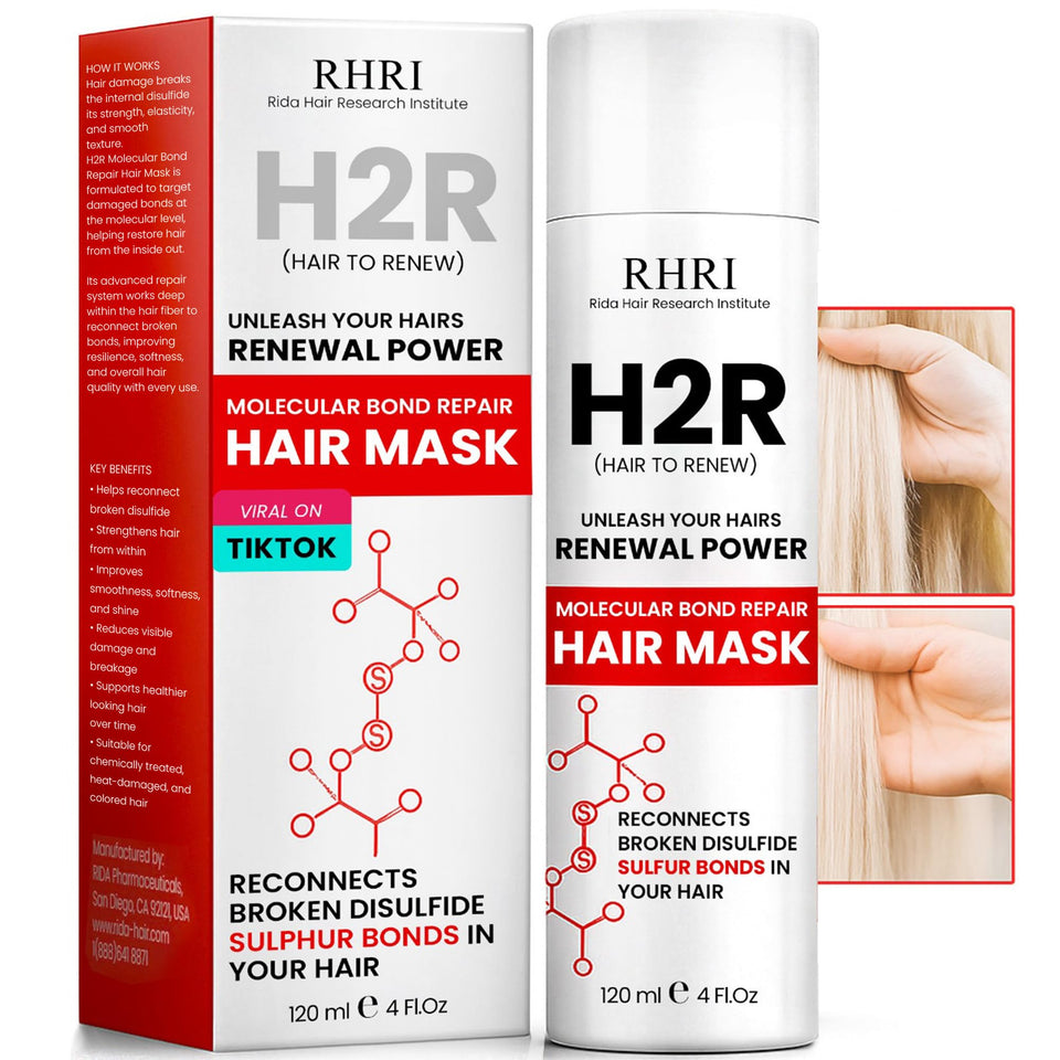 Rida Hair Research Institute front packaging showing product and benefit