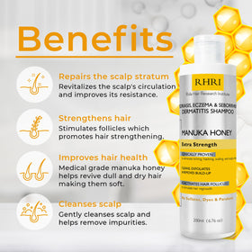 Rida Hair Research Institute pump dispensing shampoo texture for gentle exfoliation benefit