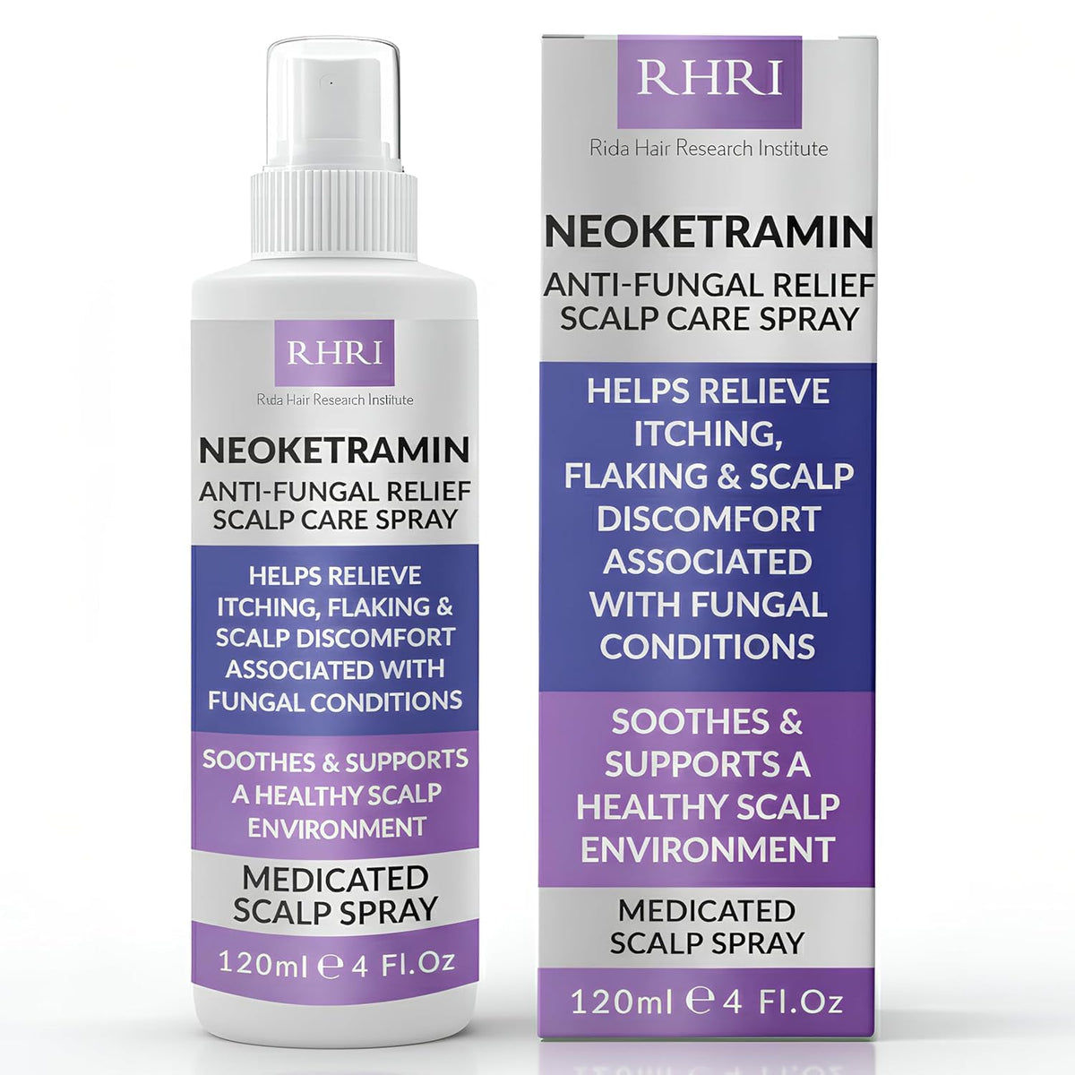 Rida Hair Research Institute Neoketramin front packaging showing clear label and benefits
