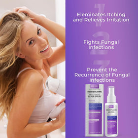 Rida Hair Research Institute Neoketramin on bathroom shelf suggesting daily scalp care routine