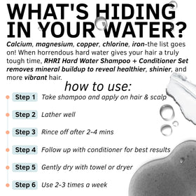 Rida Hair Research Institute set staged in shower illustrating at-home detox benefit