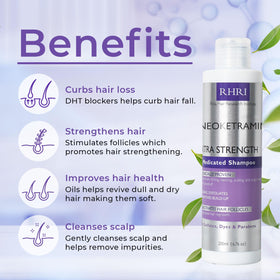 Rida Hair Research Institute shampoo lather texture close-up showing gentle cleansing