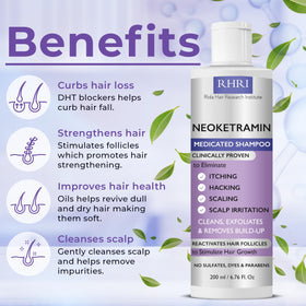Rida shampoo foam texture close-up highlighting gentle lather and cleansing benefit
