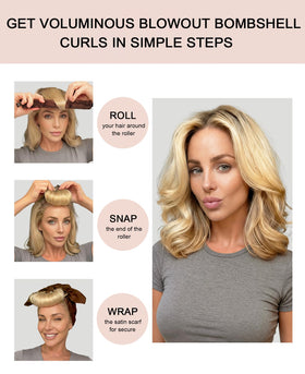RIFFIN close-up of directional velvet nap that grips hair for secure curls