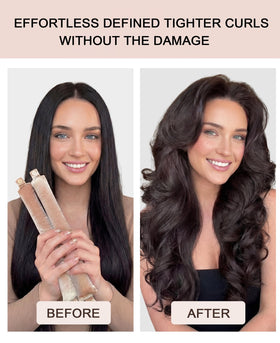 RIFFIN satin headwrap paired with rollers protects hair and reduces frizz