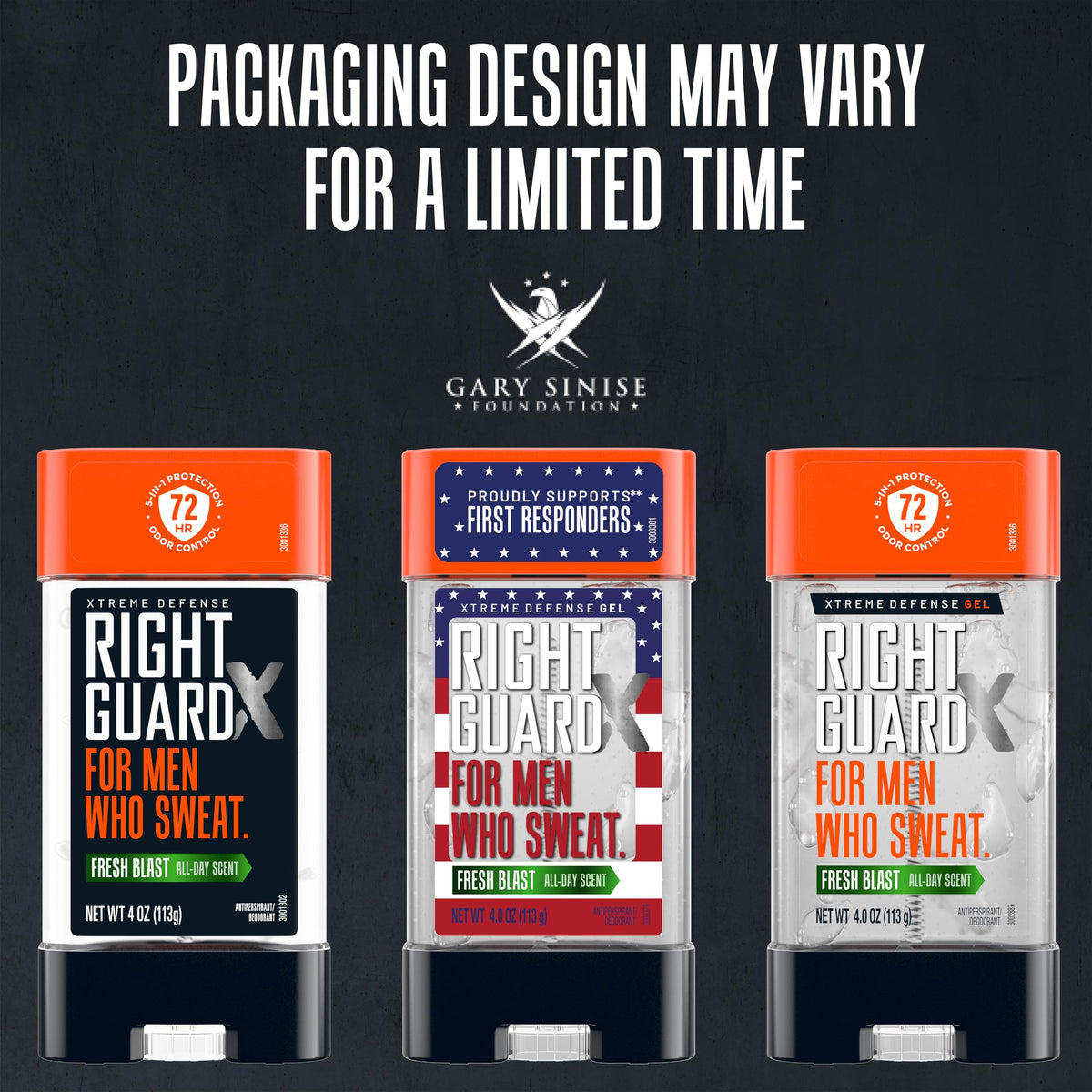 Right Guard clear gel texture close-up illustrating quick-dry, invisible finish