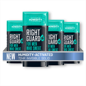Right Guard front packaging showing Cold Front scent and 4-pack convenience benefit
