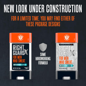 Right Guard clear gel texture close-up demonstrating smooth, invisible application