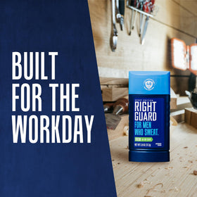 Six-pack Right Guard box staged for travel and long-term supply