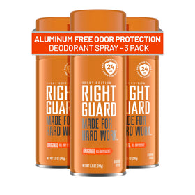 Right Guard Sport front can showing label and original scent for reliable odor control