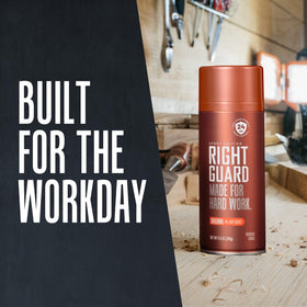 Right Guard Sport placed in gym bag with towel and water bottle for active lifestyle convenience