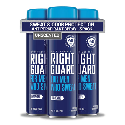 Right Guard Sport front can showing label and 6oz size, reliable protection