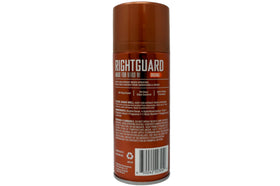 Right Guard spray nozzle closeup demonstrating easy, controlled application benefit