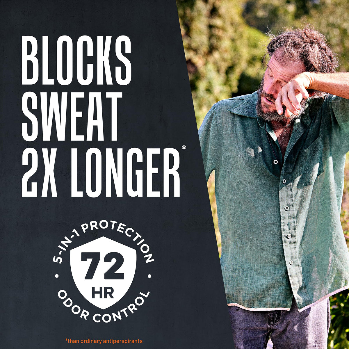 Right Guard stick open with smooth invisible solid for quick daily application