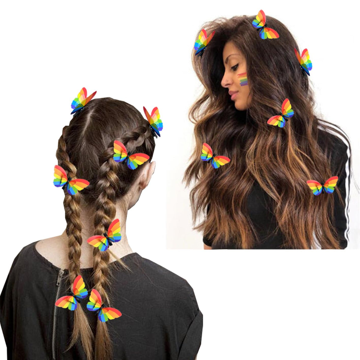 RIHDXCH clips at a Pride parade, bold color that boosts outfit photos