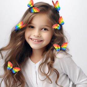 RIHDXCH six clips arranged flat, versatile mix for styling and gifting